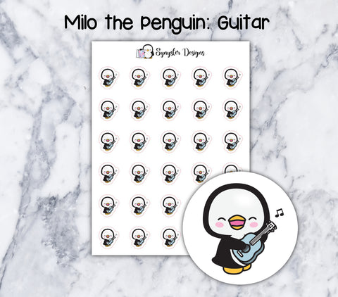 Guitar Milo the Penguin