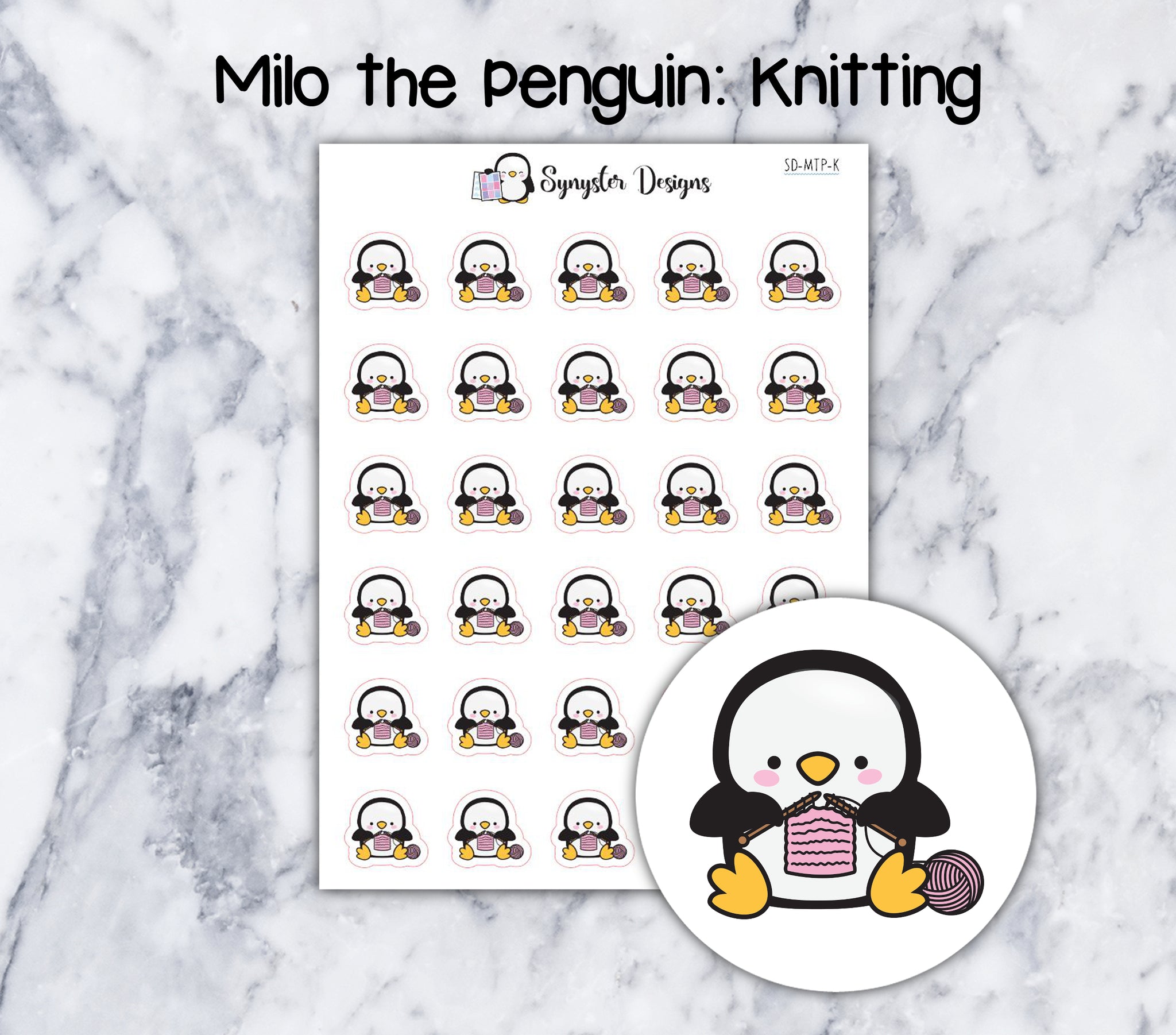 Knitting Milo the Penguin