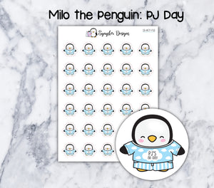 Pajama (PJ) Day Milo the Penguin