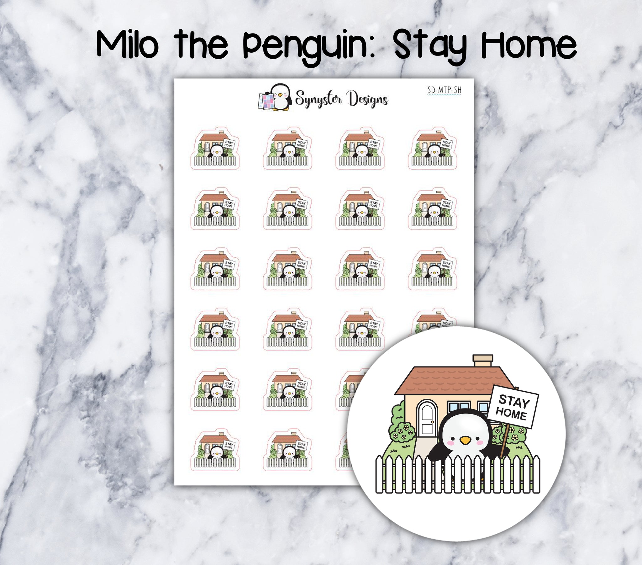 Stay Home Milo the Penguin
