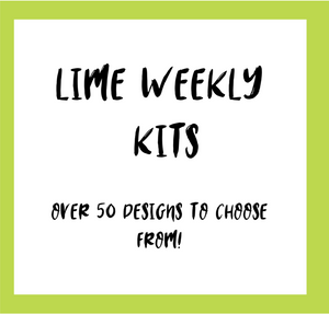 Lime Weekly Sticker Kits