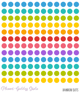 Transparent Dots Sticker Sheet