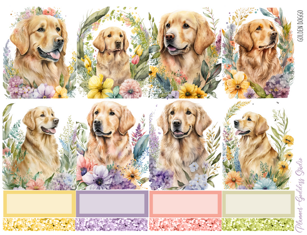 Golden Doggo Sticker Kit