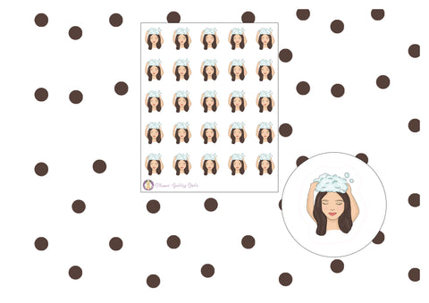 Wash hair icon Stickers