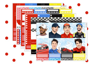 Race Drivers Sticker Kit