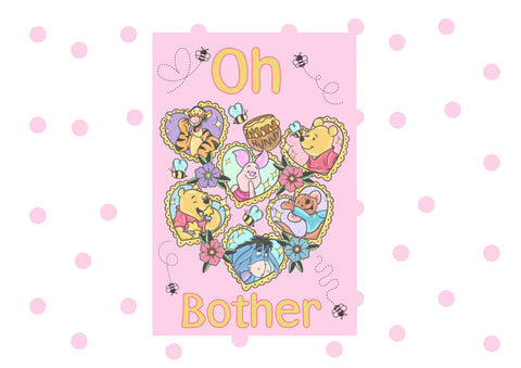 Reusable Sticker Book Cover Oh Bother