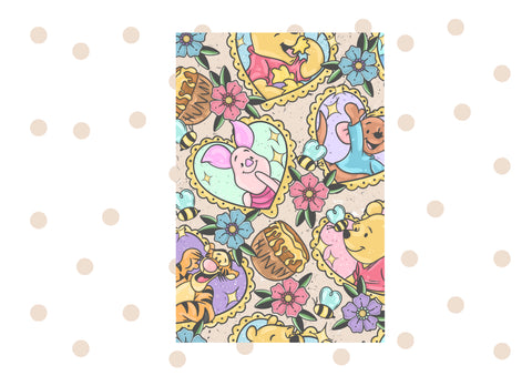 Reusable Sticker Book Cover Hundred Acre Woods