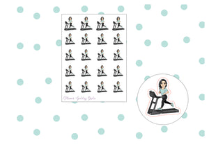 Treadmill Run Sticker Sheet