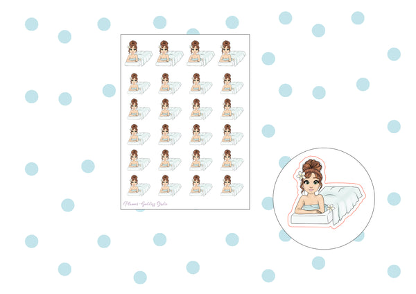 Massage Girls Sticker Sheet