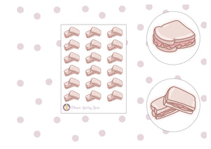 Sandwich doodle stickers