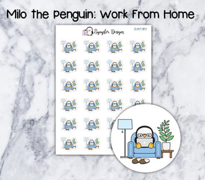 Work from home Milo the Penguin